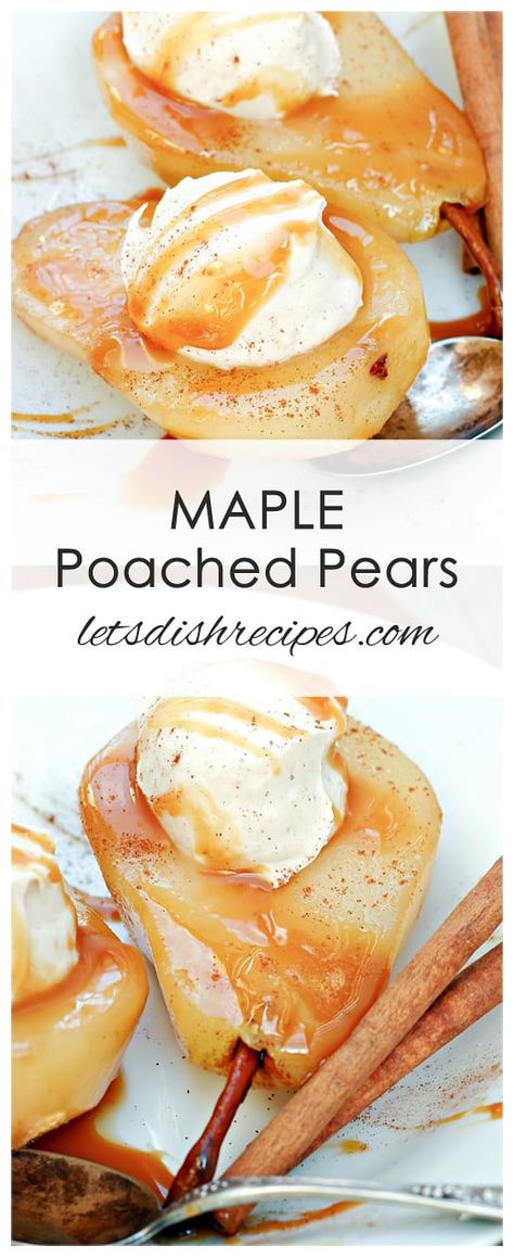 Pear Mascarpone Tart, Poach Pears Recipe, Honey Poached Pears, Poached Pear Recipes, How To Poach Pears, Poached Fruit Desserts, Winter Pear Recipes, Poached Pear Dessert Recipes, Poached Apples Desserts