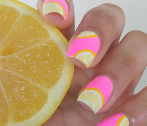 Lemon Nails, Nail Art Designs Summer, Cute Nail Art, Beach Nails, Lemon Drop, Nail Art Summer, Cute Nail Designs, Nail Designs Summer, Nails Art