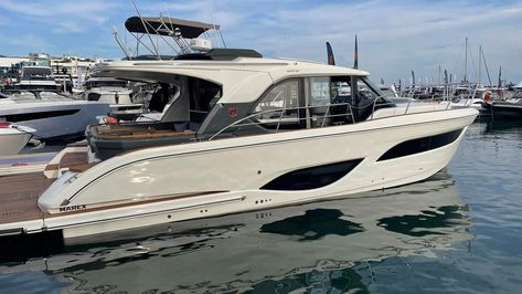 Launched today at the 2023 Cannes Yachting Festival, the Marex 440 Gourmet Cruiser is the new flagship of the Norwegian yard’s range… Cruiser Boat, Beach Club, Cannes, Boats, Float, Yard, Festival, Range, Brand New