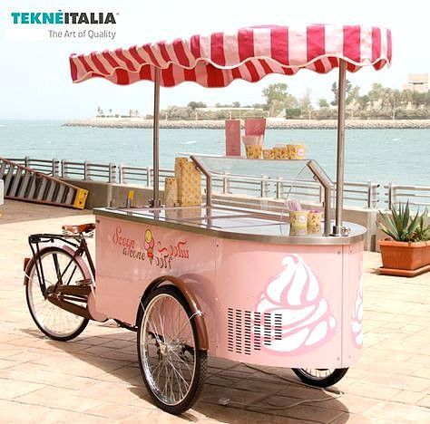 Gelato Cart, Vendor Cart, Ice Cream Car, Bike Food, Ice Cream Stand, Outside Catering, Coffee Bike, Kombi Home, Food Cart Design