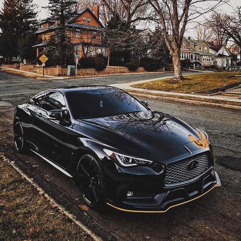 Infiniti Q60 on black. Would you get one for yourself ? Follow @supermagnetcars 👈🏻🇳🇿🇯🇵♥️🔥💯💪🏼 Infinity Suv, Infiniti Sedan, Infiniti Q, Dream Cars Lexus, Slammed Cars, New Sports Cars, Infiniti G37, Infiniti Q50, Mc Laren