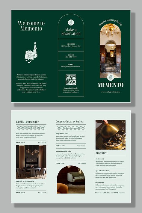 Museum Leaflet Design, Flyer 3 Fold, Hotel Information Booklet, Leaflet Graphic Design, Luxury Flyer Design, Product Leaflet Design, Pamphlet Design Layout, Luxury Hotel Brochure, Resort Brochure Design