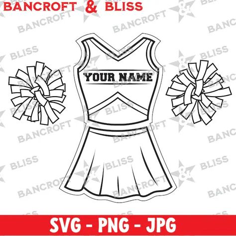 BancroftandBliss - Etsy Uniform Png, Cheerleader Clipart, Cheer Leaders, Flat Stanley, Cheer Posters, Cheerleader Svg, Cheerleader Outfit, Cheerleading Shirts, Cheerleading Uniforms