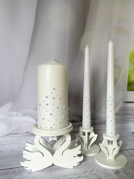 #wedding #weddingday #decoration #wedding decor #wedding candles # Wedding Ceremony Unity Candle, Bride 2023, Candle Lighting Ceremony, Wedding Theme Design, Wedding Unity Candle Set, Decorative Pillars, Pretty Wedding Invitations, Candle Sets, Henna Candles