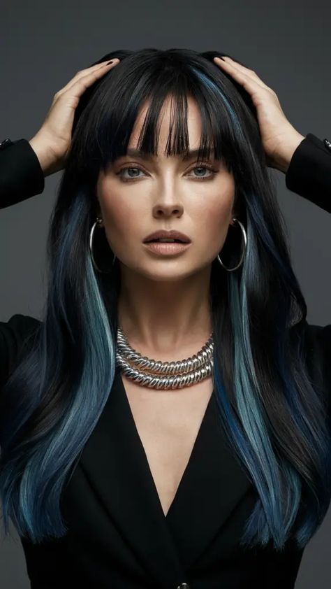 Dark Teal Hair, Brunettes Balayage, Teal Hair Color, Color Trends 2024, Winter Hair Color Trends, Rich Brunette, Ice Blonde, Teal Hair, Hot Hair Colors