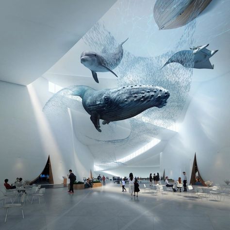 Why was Shenzhen's Maritime Museum by 3XN a Top Finalist? - Arch2O.com Museum Proposal, Aquarium Architecture, Floating Architecture, Marine Science, Museum Interior, Open Architecture, Aquarium Design, Museum Architecture, Maritime Museum