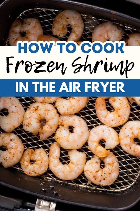 Imagine a plate full of crispy, juicy Air Fryer Frozen Shrimp that are cooked just to perfection – in as little as 10 minutes. Not only are they quick and easy to make, but they are also healthier than traditionally fried shrimp, making them an ideal choice for those watching their waistline. This post will guide you through how to cook air fryer shrimp from frozen, making your life easier and your recipes more exciting. Air Fryer Cooked Shrimp, How To Cook Frozen Shrimp On The Stove, Air Fry Shrimp Frozen, Air Fryer Shrimp Frozen, Frozen Shrimp In Air Fryer, Shrimp From Frozen, Airfryer Shrimp, Air Fryer Frozen Shrimp, Frozen Shrimp Recipes