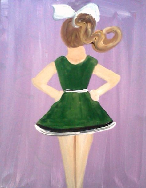 Cheerleader Painting On Canvas, Cheerleader Painting, Cheer Painting, Paintings Ideas Easy, Lovely Paintings, Pic Frame, Markers Drawing Ideas, Markers Drawing, Paintings Ideas