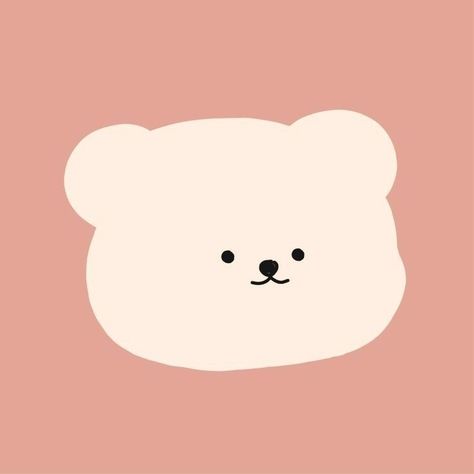 Bear Cute Cartoon, Broderie Simple, Bear Cute, Pink Bear, 강아지 그림, Stickers Kawaii, Cute App, Cute Pastel Wallpaper, Soft Wallpaper