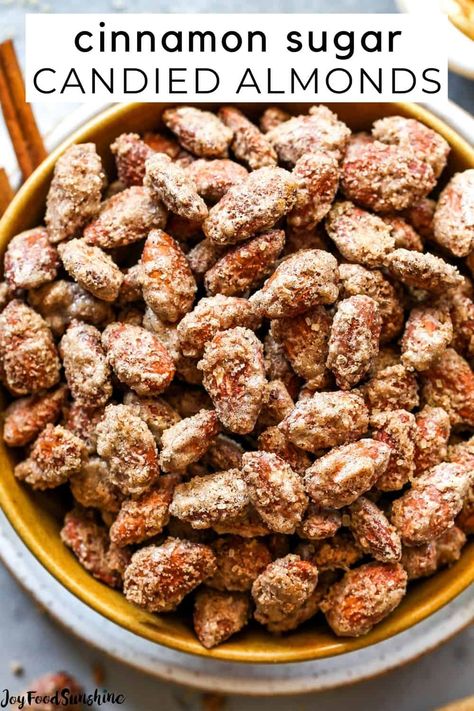 Cinnamon Sugar Almonds, Candy Almonds Recipe, Roasted Almonds Recipe, Cinnamon Roasted Almonds, Make Your House Smell Amazing, Nut Dessert, Nut Butter Recipes, Flavored Nuts, Cinnamon Candy