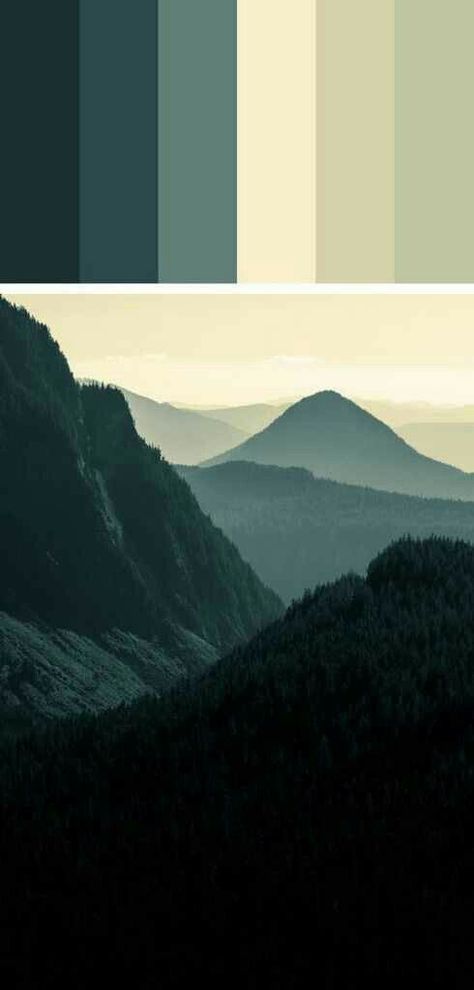 Green Color Schemes, Green Colour Palette, Room Color Schemes, Color Palate, Home Color, Color Balance, Color Inspo, Color Stories, Art Tutorial