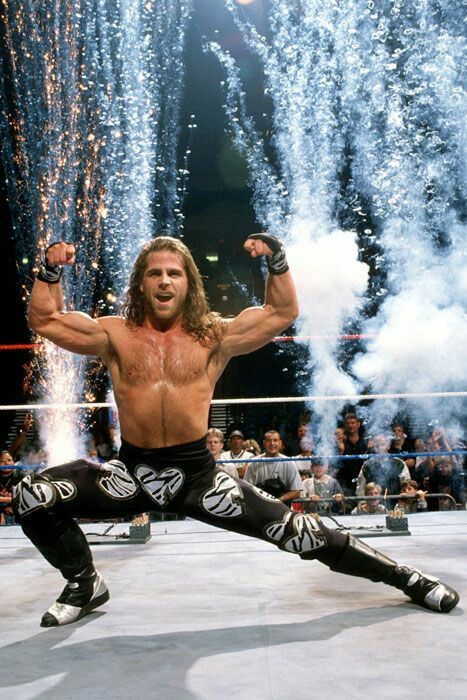 Shawn Michaels - Heart Break Kid --A cocky, confident heartbreaker from San Antonio, Texas, HBK started off his career as one half of The Rockers and ended it in a classic match with The Undertaker at WrestleMania XXVI. Wwe Shawn Michaels, Famous Wrestlers, Wwf Superstars, The Heartbreak Kid, Le Catch, John Rambo, Wwe Pictures, Wwe Tna, Wrestling Stars