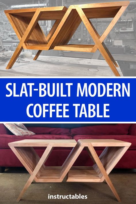 Woodwork Coffee Table, Modern Wood Projects, Woodworking Tables, Woodwork Table, Bookshelf Woodworking Plans, Creative Woodworking Ideas, Woodshop Projects, Modern Woodworking, Diy Tables