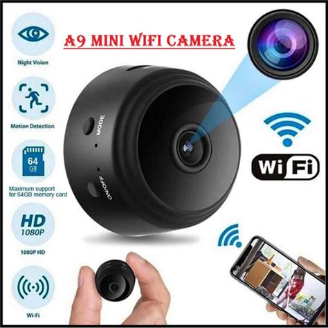 Mini Camera Mini Spy Camera, Tiny Camera, Camera Ideas, Nanny Cam, Wireless Home Security Systems, Best Home Security, Wireless Home Security, Wireless Camera, Security Tips