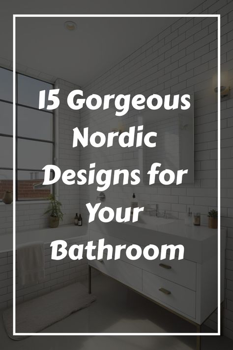 Discover 15 stunning Nordic-inspired designs to transform your bathroom into a serene oasis. Embrace minimalist elegance and cozy hygge vibes with these beautiful ideas. From sleek lines to natural elements, get inspired to create your own Scandinavian retreat at home!