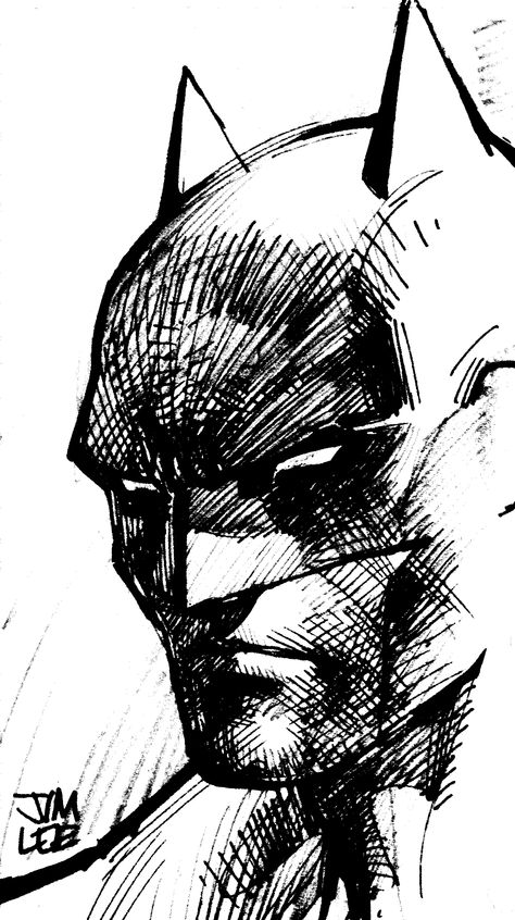 Jim Lee Batman, Batman Art Drawing, Batman Sketch, Jim Lee Art, Batman Drawing, Animal Tattoo Ideas, Drawing Superheroes, Batman Poster, Comic Book Art Style