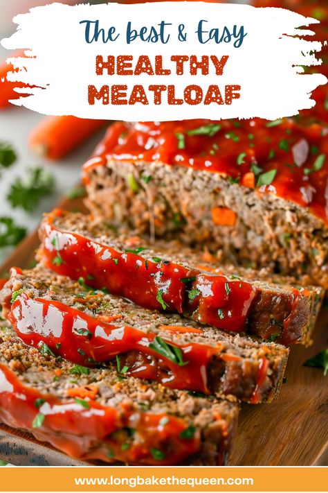 Indulge in our Healthy Meatloaf recipe, a blend of lean meats and veggies for a nutritious twist on a classic! It's easy, delicious, and perfect for a wholesome family dinner. Loved by kids and adults alike, this meatloaf is sure to become a staple in your home. Head to our blog for the full recipe and transform your mealtime with this hearty, healthy delight! Lean And Green Meals Optavia 5&1 Beef Meatloaf, Turkey Meatloaf With Veggies, Meatloaf Recipes With Carrots, Veggie Packed Meatloaf, Healthy Meatloaf Recipes With Vegetables, Lean Meatloaf Recipe, Clean Meatloaf Recipe, Low Cal Meatloaf, Meatloaf Recipes With Veggies