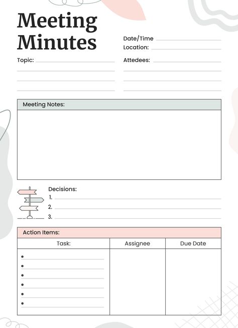 Organisation, Planner Setup Ideas, Google Docs Templates, Team Meeting Agenda, Meeting Notes Template, Google Doc Templates, Good Leadership Skills, Meeting Minutes, Meeting Agenda Template