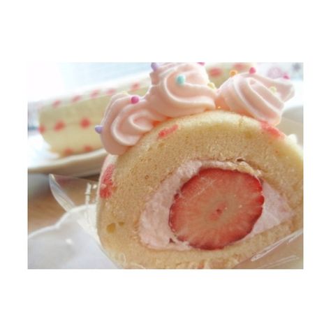 a Secret Garden ❤ liked on Polyvore Tumblr, Cute Pudding, Cake Aesthetic, Kawaii Dessert, Japanese Dessert, Roll Cake, Sweet Food, Cake Roll, Kawaii Food