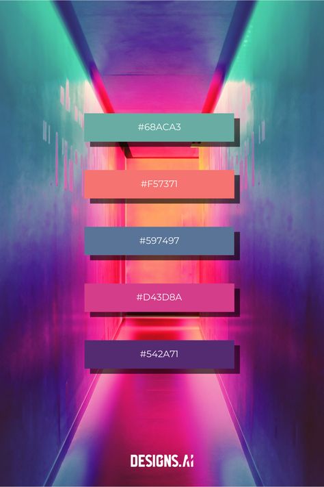 Color Palette Sci Fi, Retro Futuristic Color Palette, Fluorescent Color Palette, Dark Neon Color Palette, Night Club Color Palette, Retrowave Color Palette, Scifi Color Pallete, Retro Neon Color Palette, Rave Color Palette