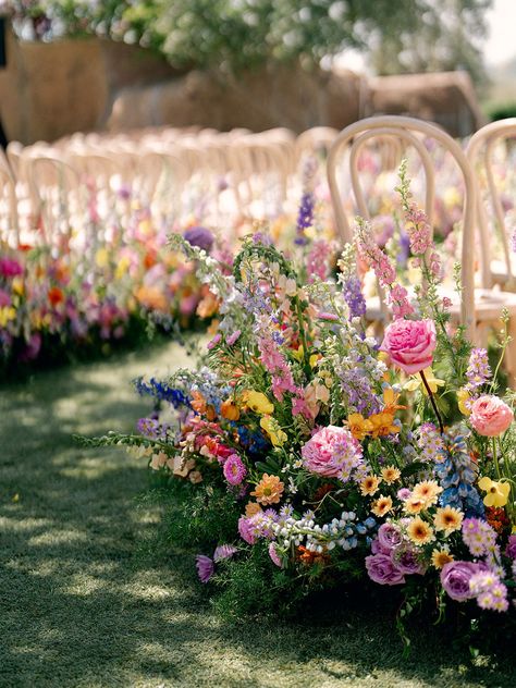 Cielo Farms, Wildflower Wedding Theme, Boda Mexicana, Bright Wedding, Wedding Theme Colors, Future Wedding Plans, Theme Color, Garden Party Wedding, Pastel Wedding