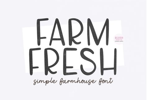 Farm Fresh is a rustic and simple script font that exudes a charming and welcoming feel. Its clean and elegant letters have a handmade quality that is perfect for branding, packaging, and designs that require a natural and organic touch. Try before you buy Farm Fresh font for iOS, Android, macOS, or Windows for free, […] The post Farm Fresh Font appeared first on FreeFontDL. Simple Script Font, Kitchen Cottagecore, Elegant Letters, Fresh Sans, Font Sans Serif, Font Cute, Farmhouse Font, Sign Fonts, Caps Font