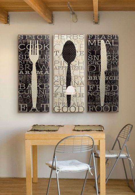 Kitchen Word Art, Country Kitchen Wall Decor, Kitchen Wall Prints, Farmhouse Kitchen Wall Decor, Quirky Kitchen, Kitchen Words, Big Wall Art, Kitchen Decor Wall Art, Metal Tree Wall Art