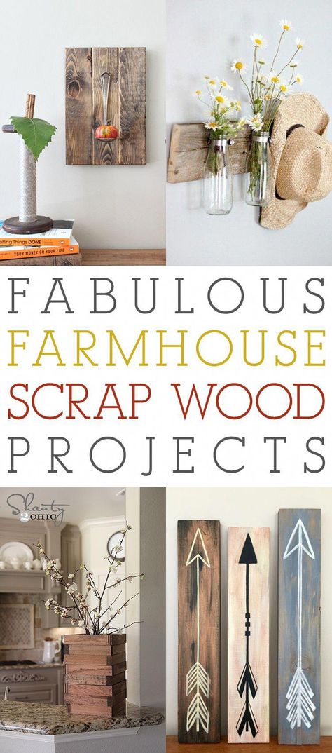 Hi guys!  If you are a Crafter or a Woodworker you always seem to have tons of scrap wood and hopefully you save it because today we have a Collection of Fabulous Farmhouse Scrap Wood Projects!  The all come with spot-on tutorials from our wonderful Blogger Friends.  There is something for everyone here and we … #woodworkingideas Scrap Wood Crafts, Wood Projects For Kids, Wood Projects For Beginners, Diy Wand, Wood Crafting Tools, Wood Projects That Sell, Cool Wood Projects, Small Woodworking Projects, Easy Wood Projects