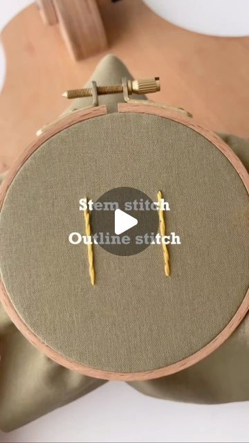 Stem Embroidery Stitch, Outline Stitch, Stem Stitch, Embroidery Lessons, Simple Tricks, The Two, The Next, Two By Two, Take That