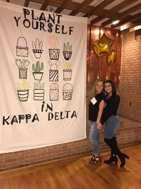 Sorority recruitment- KD fall open house Sorority Open House Themes, Rush Events Sorority Ideas, Recruitment Themes Business, Formal Recruitment Themes, Cob Recruitment Ideas, Cob Ideas Recruitment, Sorority Rush Themes Fall, Cob Events Sorority Ideas, Sorority Recruitment Themes Ideas