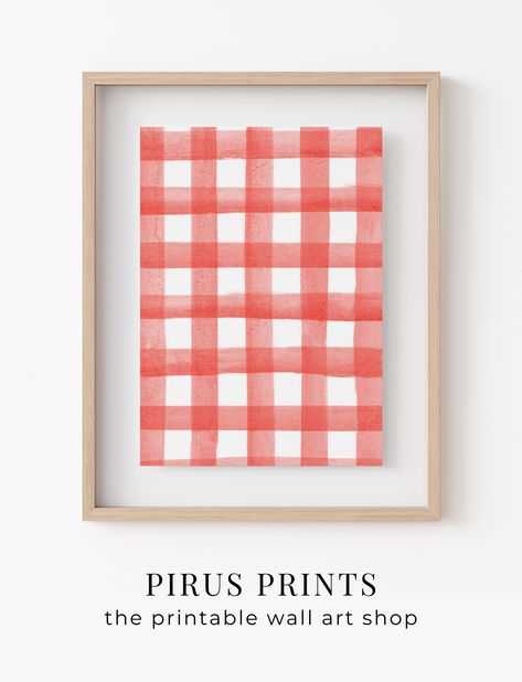 Gingham Watercolor, Gingham Painting, Boys Mood Board, Preppy Prints, Summer Printables, Red Checkered, Watercolor Red, Red Gingham, Gingham Print