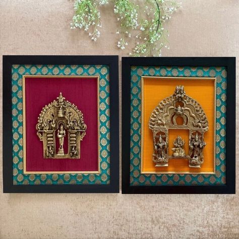 Decorate your empty walls with our unique handcrafted Prabhavali home decor collection from Crafts N Chisel. Our selection of brass prabhavali décor offers you traditional options to complete your look of temple decor. They are great gifts for housewarming, wedding, etc. We offer free shipping. Online store in USA. Indian Inspired Decor, Indian Wall Decor, Indian Living Room, Indian Room Decor, Brass Wall Hanging, Antique Wall Decor, India Home Decor, Pooja Items, Temple Decor