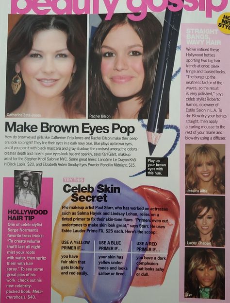 2000s Makeup Magazine, Makeup Magazine Layout, Teen Magazines, Brown Eyes Pop, English Magazine, Makeup Magazine, 2000s Pink, Simple Makeup Tips, Cool Makeup Looks