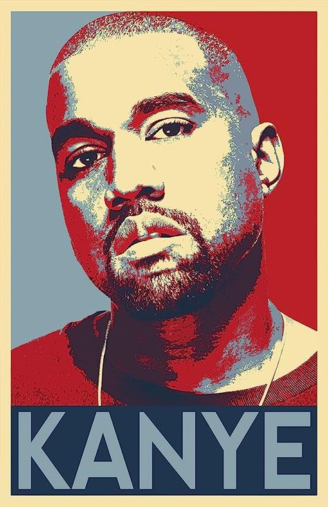 Amazon.com: Kanye West Illustration - Rapper Musician Rap Hip Hop Yeezy Pop Art Home Decor Poster Print (11x17 inches): Posters & Prints Pop Art Home Decor, Hip Hop Poster, Hope Poster, Vintage Pop Art, Horror Picture Show, Mobile Art, Gangsta Rap, Hip Hop Art, Pop Art Wallpaper