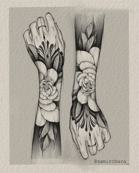 Tattoo Peony, Instagram Concept, Geometric Mandala Tattoo, Tattoo Zeichnungen, Muster Tattoos, Arm Tattoos, Dream Tattoos, Art Tattoos, Flower Tattoo Designs