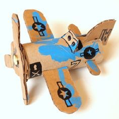 Make toy planes from toilet paper rolls - a fun recycling activity for kids! Recycling Activities For Kids, Cardboard Airplane, Recycling Activities, Airplane Crafts, Recycled Crafts Kids, Toilet Roll Craft, Rolled Paper Art, Toilet Paper Crafts, Toilet Paper Roll Crafts