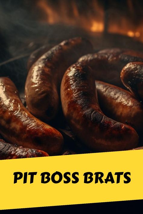 Smoked Brats, Brats Recipe, Pit Boss Smoker, Wood Pellet Grill Recipes, Pit Boss Pellet Grill, Pit Beef, Smoker Recipes Electric, How To Cook Brats, Grilled Brats