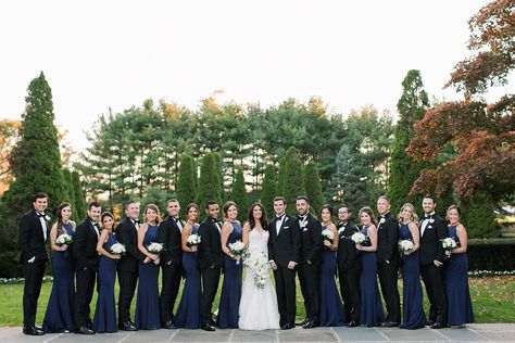 Navy Bridesmaid Black Groomsmen, Navy Bridesmaid Dress And Black Groomsmen, Navy Bridesmaids Dresses And Groomsmen, Navy Blue Wedding Bridal Party, Black And Navy Bridal Party, Dark Navy And Black Wedding, Mixed Navy Blue Bridesmaid Dresses, Black Bridesmaid Dresses Navy Groomsmen, Navy Blue And Black Groomsmen Suits