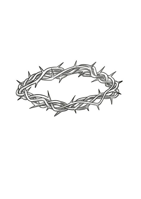 Thorne Crown Tattoo, Crown Of Thorns Tattoo Women, Crown Of Thorns Tattoo Design, Jesus Crown Tattoo, Jesus Crown Of Thorns Tattoo, Thorn Crown Tattoo, Norwegian Tattoo, Crown Of Thorns Tattoo, Unique Cross Tattoos