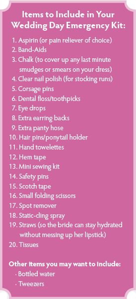 Wedding Day Emergency Kit    *As a wedding photographer, I cannot recommend this enough!! To make this even easier, appoint a trusted friend, bridesmaid, etc... to take care of putting this together for you. Wedding Day Emergency Kit, Personal Attendant, Moh Duties, Maid Of Honor Duties, Smith Wedding, Eco Wedding, Bachelorette Party Games, Gatsby Wedding, Survival Kits