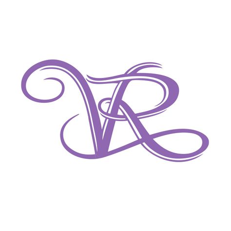 V R Logo Design, R Tattoo Designs, V Name, V Letter Images, Letter R Tattoo, Vr Logo, V Logo Design, V Tattoo, Wedding Features