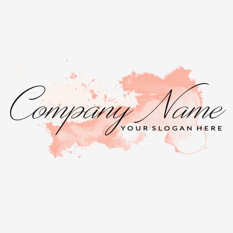 Watercolor Logo Design, Make Up Cosmetics, Logo Generator, Type Logo, Logo Design Free Templates, Camera Logo, Hotel Logo, Beauty Logo Design, Unique Watercolor