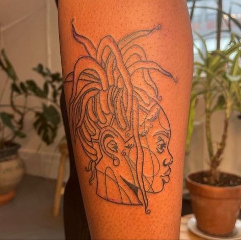 Rebirth Tattoos, Empowerment Tattoo, Black People Tattoos, Minimalist Tattoo Ideas, African Tattoo, Tattoo Board, Gold Tattoo, Black Girls With Tattoos, Tattoos For Black Skin