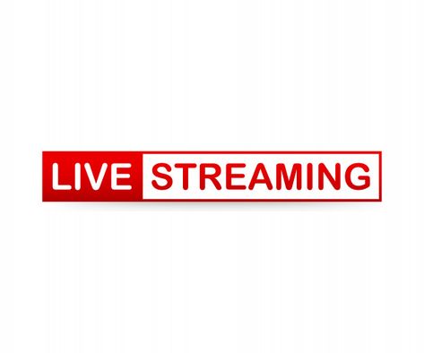 Red live streaming icon on white backgro... | Premium Vector #Freepik #vector #background Live Logo Design, Live Streaming Logo, Live Streaming Design, Logo Live, Logo Real Madrid, Youtube Poster, Youtube Birthday, Gaming Profile, Cinema Idea