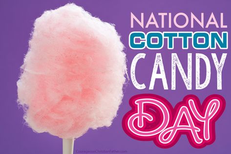 National Cotton Candy Day National Cotton Candy Day, Retro Birthday Parties, Candy Cart, National Days, Retro Birthday, National Day, Pampered Chef, Christmas Baby, Cotton Candy