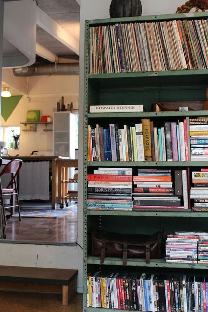 Steel Bookshelf, Lots Of Books, Industrial Bookshelf, Steel Shelving, Industrial Shelving, The Guest, Industrial House, Home Library, Home Style