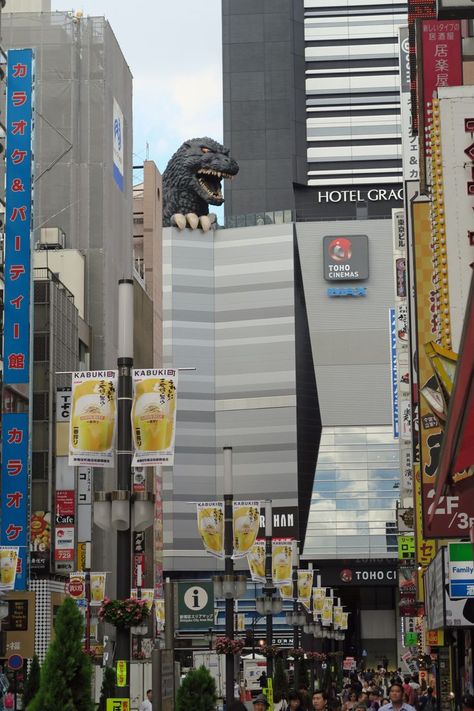 Olympics 2020 Japan PinWire: Godzilla Hotel Shinjuku | Dinos in 2019 | Godzilla Japan Tokyo 6 days ago - Godzilla Hotel Shinjuku Shinjuku Tokyo Tokyo Japan King Kong Godzilla Japan ..... building where you can see aweseom Kabuki performances Tokyo 2020...  Source:www.pinterest.com Results By RobinsPost Via Google Japanese Scenery, Kong Godzilla, Shinjuku Tokyo, Japan Holidays, Kaiju Monsters, Japan Aesthetic, Tokyo 2020, Blue City, City Landscape