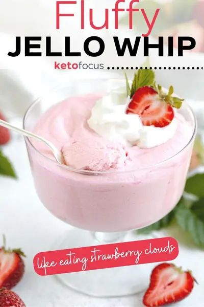 Fluffy Jello Whip - Just like eating clouds Whipped Jello Recipes, Jello And Cool Whip Recipes, Dream Whip Recipes, Fluffy Jello, Jello Whip, Jello Whips, Jello Deserts, Sugar Free Desserts Easy, Jello Mold Recipes