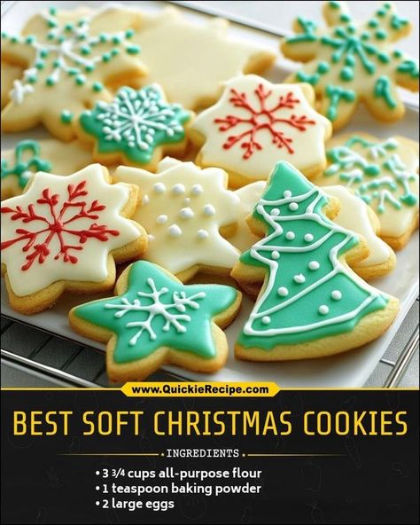 Soft Christmas Cookies, Fruit Cake Cookies, Mary Berry Recipe, Soft Christmas, Easy Christmas Cookie Recipes, Berries Recipes, Xmas Cookies, Christmas Sweets, Xmas Food