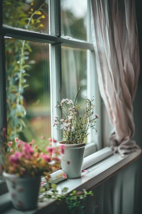 Charming Farmhouse Window Trim Ideas Unveiled Farmhouse Window Trim Ideas, Windows With Flowers, Window Trim Ideas, Farmhouse Window Trim, Farmhouse Window Treatments, Cottage Windows, Trim Ideas, Porch Windows, Farmhouse Window